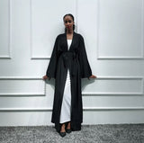 Classic Grey Open Abaya-Abaya > Dubai Abaya > Modest > Abaya Online > Open Abaya > Closed Abaya > Modanisa > Abayabuth > Abaya UK > Hijab > Muslim Dress > Modest Dress > Grey Abaya > Plain Abaya > FeelModest > Closed Abaya > Abaya Fashion-Feelmodest