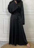 Satin Black Closed Abaya-Abaya > Dubai Abaya > Modest > Abaya Online > Open Abaya > Closed Abaya > Modanisa > Abayabuth > Abaya UK > Hijab > Muslim Dress > Modest Dress > Grey Abaya > Plain Abaya > FeelModest > Abaya Buth > White Abaya > Silk Abaya > Satin Abaya-Feelmodest