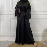 Silky Satin Closed Abaya-Abaya > Dubai Abaya > Modest > Abaya Online > Open Abaya > Closed Abaya > Modanisa > Abayabuth > Abaya UK > Hijab > Muslim Dress > Modest Dress > Grey Abaya > Plain Abaya > FeelModest > Abaya Buth > White Abaya > Silk Abaya > Satin Abaya-Feelmodest