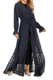 FeelModest Blue Open Abaya-Abaya > Dubai Abaya > Modest > Abaya Online > Open Abaya > Closed Abaya > Modanisa > Abayabuth > Abaya UK > Hijab > Muslim Dress > Modest Dress > Grey Abaya > Plain Abaya > FeelModest-Feelmodest
