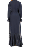 FeelModest Blue Open Abaya-Abaya > Dubai Abaya > Modest > Abaya Online > Open Abaya > Closed Abaya > Modanisa > Abayabuth > Abaya UK > Hijab > Muslim Dress > Modest Dress > Grey Abaya > Plain Abaya > FeelModest-Feelmodest