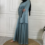 Silky Satin Closed Abaya-Abaya > Dubai Abaya > Modest > Abaya Online > Open Abaya > Closed Abaya > Modanisa > Abayabuth > Abaya UK > Hijab > Muslim Dress > Modest Dress > Grey Abaya > Plain Abaya > FeelModest > Abaya Buth > White Abaya > Silk Abaya > Satin Abaya-Feelmodest