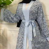 FeelModest Elegant Tassel Open Abaya-Abaya > Dubai Abaya > Modest > Abaya Online > Open Abaya > Closed Abaya > Modanisa > Abayabuth > Abaya UK > Hijab > Muslim Dress > Modest Dress > Grey Abaya > Plain Abaya > FeelModest > UK Abaya > Cheap Abaya Online-Feelmodest