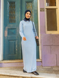 MissTavin Blue Knitted Modest Dress-Abaya > Dubai Abaya > Modest > Abaya Online > Open Abaya > Closed Abaya > Modanisa > Abayabuth > Abaya UK > Hijab > Muslim Dress > Modest Dress > Grey Abaya > Plain Abaya > FeelModest > Abaya Buth > White Abaya > Knitt Dress > Abaya Buth-Feelmodest