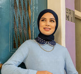 MissTavin Blue Knitted Modest Dress-Abaya > Dubai Abaya > Modest > Abaya Online > Open Abaya > Closed Abaya > Modanisa > Abayabuth > Abaya UK > Hijab > Muslim Dress > Modest Dress > Grey Abaya > Plain Abaya > FeelModest > Abaya Buth > White Abaya > Knitt Dress > Abaya Buth-Feelmodest