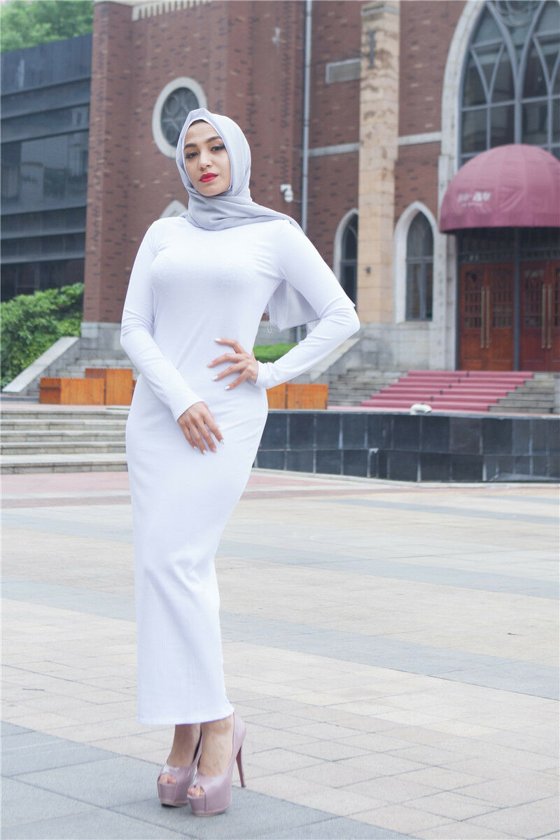 MissModesty White Bodycon Long Dress-Abaya > Dubai Abaya > Modest > Abaya Online > Open Abaya > Closed Abaya > Modanisa > Abayabuth > Abaya UK > Hijab > Muslim Dress > Modest Dress > Grey Abaya > Plain Abaya > FeelModest > Abaya Buth > White Abaya-Feelmodest