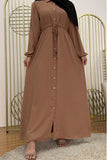 MissModesty Brown Long Dress-Dress-Feelmodest