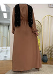 MissModesty Brown Long Dress-Dress-Feelmodest