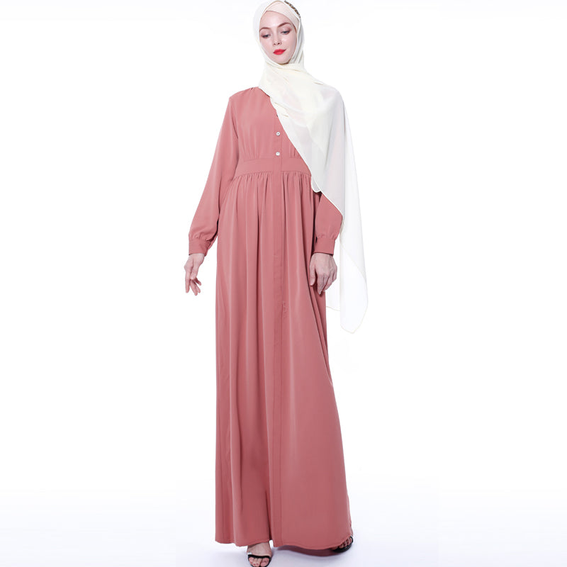 FeelModest Long Carol Red Dress-Dress-Feelmodest