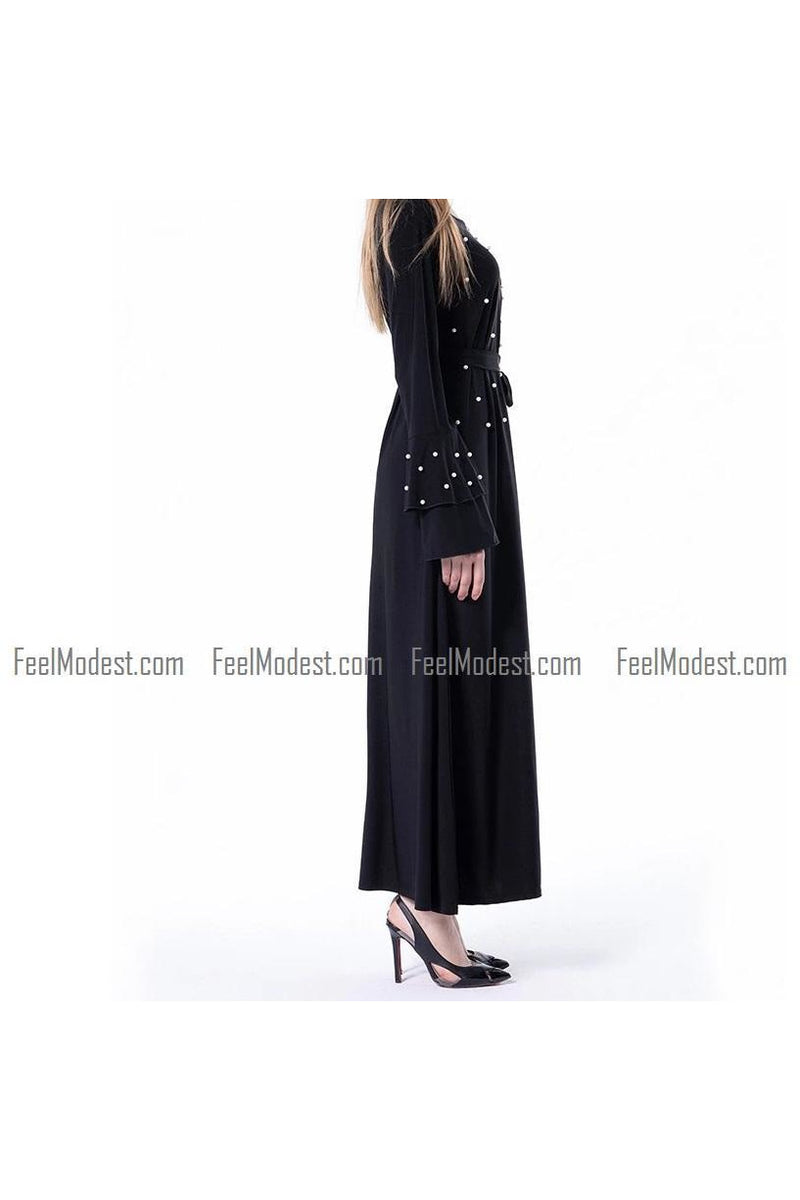 Pearl Long Sleeve Dress-Dress-Feelmodest