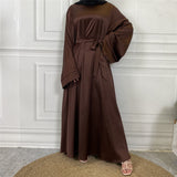 Silky Satin Closed Abaya-Abaya > Dubai Abaya > Modest > Abaya Online > Open Abaya > Closed Abaya > Modanisa > Abayabuth > Abaya UK > Hijab > Muslim Dress > Modest Dress > Grey Abaya > Plain Abaya > FeelModest > Abaya Buth > White Abaya > Silk Abaya > Satin Abaya-Feelmodest