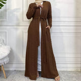 FeelModest Classic Coffee Long Open Cardigan