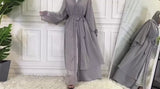 MissModesty Classic Grey Open Abaya
