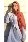 FeelModest Grey Closed Abaya Dress-Abaya / Dress-Feelmodest