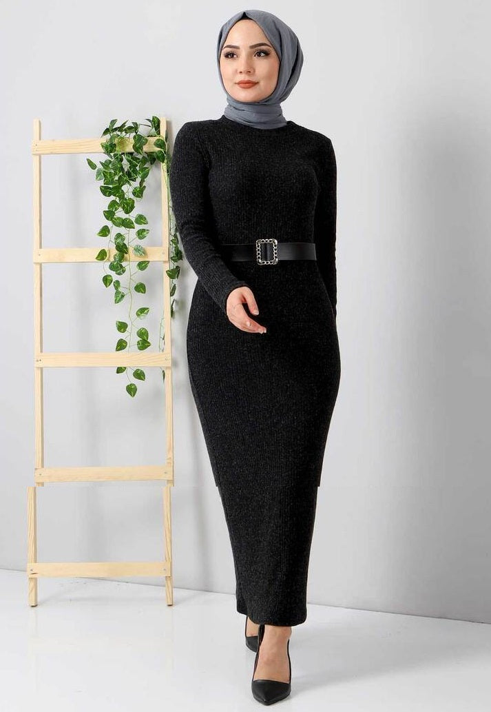 MissModesty Black Modest Dress-Abaya > Dubai Abaya > Modest > Abaya Online > Open Abaya > Closed Abaya > Modanisa > Abayabuth > Abaya UK > Hijab > Muslim Dress > Modest Dress > Grey Abaya > Plain Abaya > FeelModest > Abaya Buth > White Abaya > Modest Skirt > Skirt > Hawaa-Feelmodest