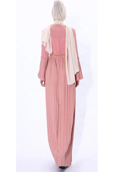 MissModesty Pink Stylish Dress-Dress-Feelmodest