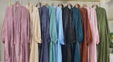 FeelModest Classic Silk Open Abaya - Choose Colour