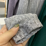 MissAmina Knit Grey Open Abaya-Open Abaya-Feelmodest