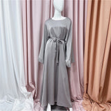 Silky Satin Closed Abaya-Abaya > Dubai Abaya > Modest > Abaya Online > Open Abaya > Closed Abaya > Modanisa > Abayabuth > Abaya UK > Hijab > Muslim Dress > Modest Dress > Grey Abaya > Plain Abaya > FeelModest > Abaya Buth > White Abaya > Silk Abaya > Satin Abaya-Feelmodest