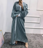 Classic Silk Mint Open Abaya-Abaya > Dubai Abaya > Modest > Abaya Online > Open Abaya > Closed Abaya > Modanisa > Abayabuth > Abaya UK > Hijab > Muslim Dress > Modest Dress > Grey Abaya > Plain Abaya > FeelModest > Abaya Buth > White Abaya > Silk Abaya-Feelmodest