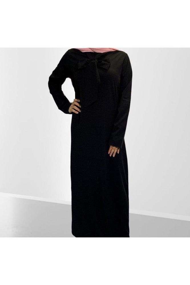 FeelModest Black Closed Abaya-Abaya / Dress-Feelmodest