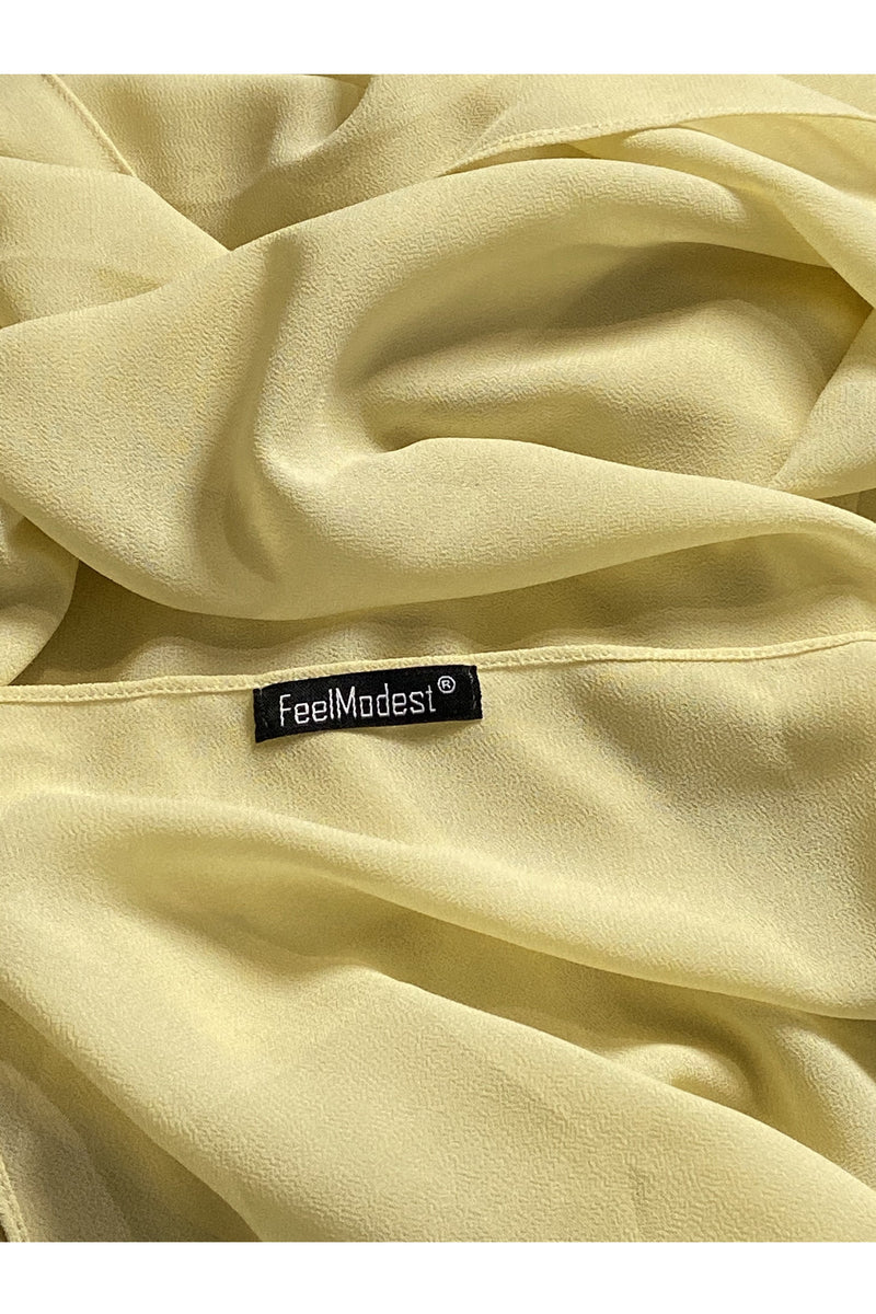 FeelModest Pale Mint Chiffon Hijab-Hijab-Feelmodest