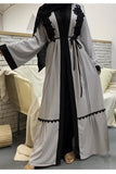 FeelModest Grey Open Abaya - Ready to Dispatch-Abaya > Dubai Abaya > Modest > Abaya Online > Open Abaya > Closed Abaya > Modanisa > Abayabuth > Abaya UK > Hijab > Muslim Dress > Modest Dress > Grey Abaya > Plain Abaya > FeelModest-Feelmodest