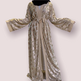 Classic Beige Open Abaya-Abaya > Dubai Abaya > Modest > Abaya Online > Open Abaya > Closed Abaya > Modanisa > Abayabuth > Abaya UK > Hijab > Muslim Dress > Modest Dress > Grey Abaya > Plain Abaya > FeelModest-Feelmodest