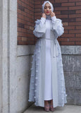 MissLayla Cream Open Abaya-Abaya > Dubai Abaya > Modest > Abaya Online > Open Abaya > Closed Abaya > Modanisa > Abayabuth > Abaya UK > Hijab > Muslim Dress > Modest Dress > Grey Abaya > Plain Abaya > FeelModest > Layered Open Abaya > Lace Abaya > Cheap Abaya > UK Abaya-Feelmodest