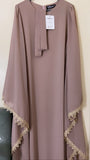 MissAmina Bat Sleeve Beige Abaya-Abaya > Dubai Abaya > Modest > Abaya Online > Open Abaya > Closed Abaya > Modanisa > Abayabuth > Abaya UK > Hijab > Muslim Dress > Modest Dress > Grey Abaya > Plain Abaya > FeelModest-Feelmodest
