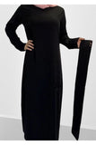 FeelModest Black Closed Abaya-Abaya / Dress-Feelmodest