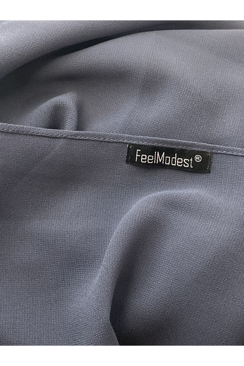 FeelModest Chiffon Hijab - Navy-Hijab-Feelmodest