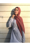FeelModest Grey Closed Abaya Dress-Abaya / Dress-Feelmodest