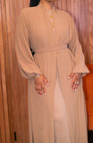 Classic Beige Open Abaya-Abaya > Dubai Abaya > Modest > Abaya Online > Open Abaya > Closed Abaya > Modanisa > Abayabuth > Abaya UK > Hijab > Muslim Dress > Modest Dress > Grey Abaya > Plain Abaya > FeelModest > Closed Abaya > Abaya Fashion-Feelmodest