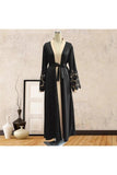 FeelModest Embroidery Open Abaya - Ready to Dispatch-Abaya > Dubai Abaya > Modest > Abaya Online > Open Abaya > Closed Abaya > Modanisa > Abayabuth > Abaya UK > Hijab > Muslim Dress > Modest Dress > Grey Abaya > Plain Abaya > FeelModest-Feelmodest