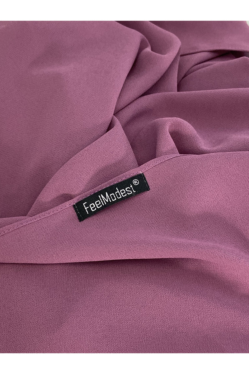 FeelModest Royal Purple Chiffon Hijab-Hijab-Feelmodest