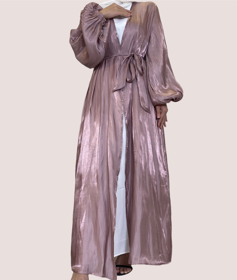Classic Silk Purple Open Abaya-Abaya > Dubai Abaya > Modest > Abaya Online > Open Abaya > Closed Abaya > Modanisa > Abayabuth > Abaya UK > Hijab > Muslim Dress > Modest Dress > Grey Abaya > Plain Abaya > FeelModest > Abaya Buth > White Abaya > Silk Abaya-Feelmodest