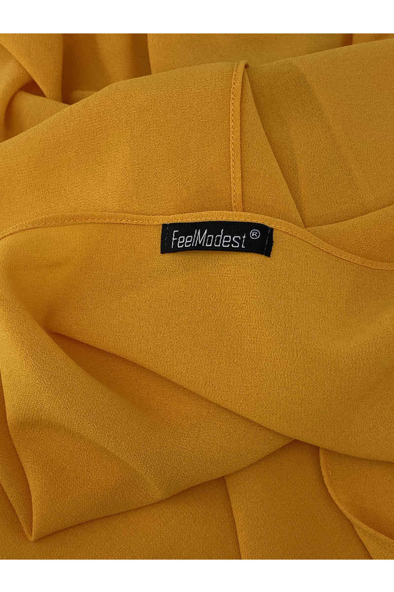 FeelModest Chiffon Hijab - Dark Honey-Hijab-Feelmodest