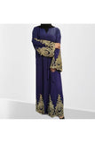 MissModesty Floral Navy Open Abaya-Abaya-Feelmodest