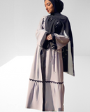 FeelModest Grey Open Abaya - Ready to Dispatch-Abaya > Dubai Abaya > Modest > Abaya Online > Open Abaya > Closed Abaya > Modanisa > Abayabuth > Abaya UK > Hijab > Muslim Dress > Modest Dress > Grey Abaya > Plain Abaya > FeelModest-Feelmodest