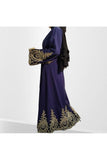 MissModesty Floral Navy Open Abaya-Abaya-Feelmodest