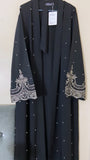 MissAmina Black Pearl Open Abaya-Abaya > Dubai Abaya > Modest > Abaya Online > Open Abaya > Closed Abaya > Modanisa > Abayabuth > Abaya UK > Hijab > Muslim Dress > Modest Dress > Grey Abaya > Plain Abaya > FeelModest > Abaya Buth > UK Abaya > Abaya Shop-Feelmodest