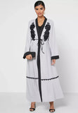 FeelModest Grey Open Abaya