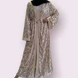 Classic Beige Open Abaya-Abaya > Dubai Abaya > Modest > Abaya Online > Open Abaya > Closed Abaya > Modanisa > Abayabuth > Abaya UK > Hijab > Muslim Dress > Modest Dress > Grey Abaya > Plain Abaya > FeelModest-Feelmodest