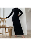 MissModesty Black Bodycon Long Dress-Abaya > Dubai Abaya > Modest > Abaya Online > Open Abaya > Closed Abaya > Modanisa > Abayabuth > Abaya UK > Hijab > Muslim Dress > Modest Dress > Grey Abaya > Plain Abaya > FeelModest > Abaya Buth > White Abaya > Inner Dress > Abaya Slip Dress-Feelmodest