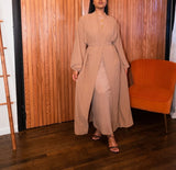 Classic Beige Open Abaya-Abaya > Dubai Abaya > Modest > Abaya Online > Open Abaya > Closed Abaya > Modanisa > Abayabuth > Abaya UK > Hijab > Muslim Dress > Modest Dress > Grey Abaya > Plain Abaya > FeelModest > Closed Abaya > Abaya Fashion-Feelmodest