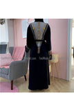 FeelModest Black Open Abaya-Abaya-Feelmodest