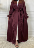 MissModesty Satin Maroon Open Abaya-Abaya > Dubai Abaya > Modest > Abaya Online > Open Abaya > Closed Abaya > Modanisa > Abayabuth > Abaya UK > Hijab > Muslim Dress > Modest Dress > Grey Abaya > Plain Abaya > FeelModest > Abaya Buth > White Abaya > Satin OpenAbaya-Feelmodest