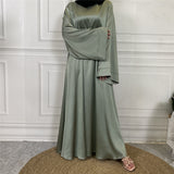 Silky Satin Closed Abaya-Abaya > Dubai Abaya > Modest > Abaya Online > Open Abaya > Closed Abaya > Modanisa > Abayabuth > Abaya UK > Hijab > Muslim Dress > Modest Dress > Grey Abaya > Plain Abaya > FeelModest > Abaya Buth > White Abaya > Silk Abaya > Satin Abaya-Feelmodest