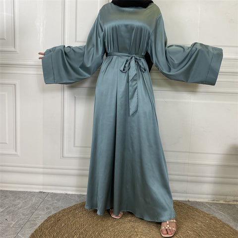 Silky Satin Closed Abaya-Abaya > Dubai Abaya > Modest > Abaya Online > Open Abaya > Closed Abaya > Modanisa > Abayabuth > Abaya UK > Hijab > Muslim Dress > Modest Dress > Grey Abaya > Plain Abaya > FeelModest > Abaya Buth > White Abaya > Silk Abaya > Satin Abaya-Feelmodest